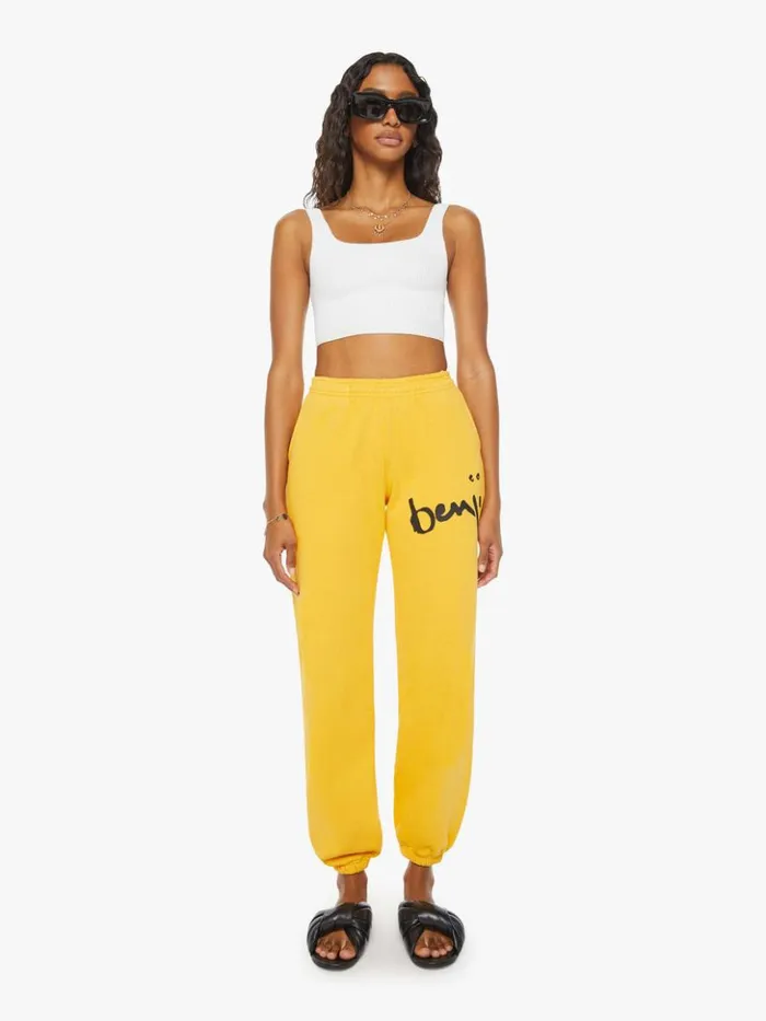 Mother Denim Benji Sweatpants Mustard 8211 Women