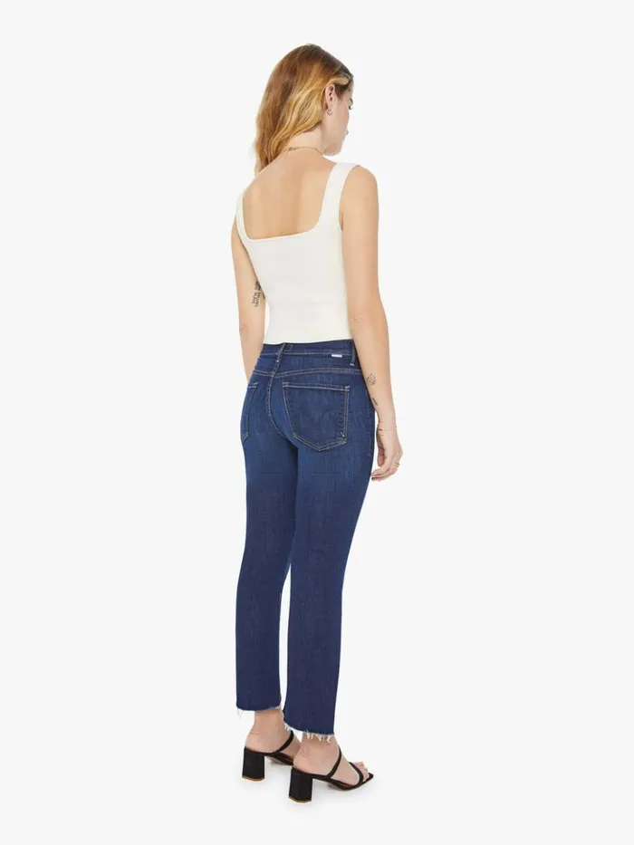 Mother Denim Bootcut Petites The Lil039 Insider Crop Step Fray Wash Off Limits 8211 Women