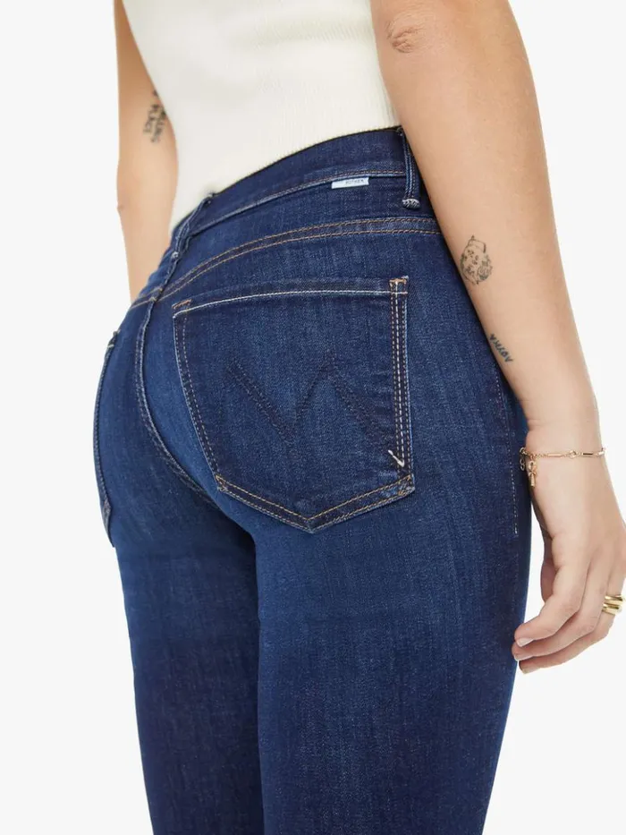 Mother Denim Bootcut Petites The Lil039 Insider Crop Step Fray Wash Off Limits 8211 Women