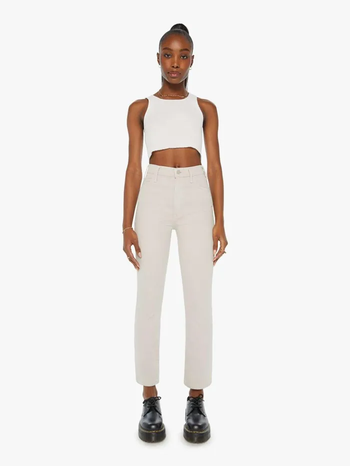 Mother Denim Bootcut The Hustler Flood Feather Grey 8211 Women