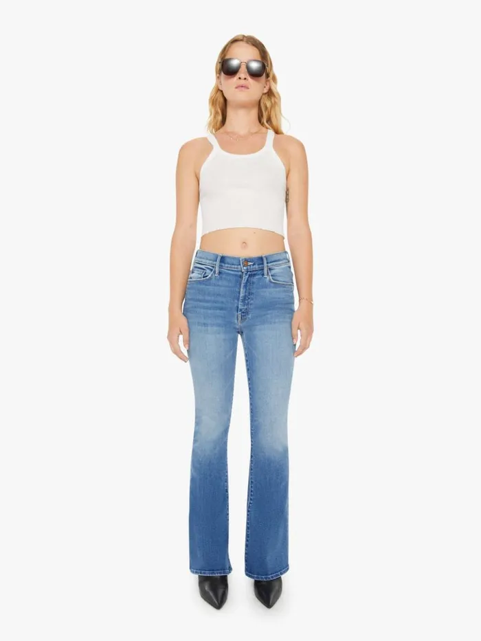 Mother Denim Flare Petites The Lil039 Weekender Wash Layover 8211 Women