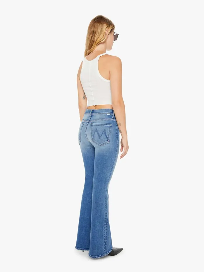 Mother Denim Flare Petites The Lil039 Weekender Wash Layover 8211 Women