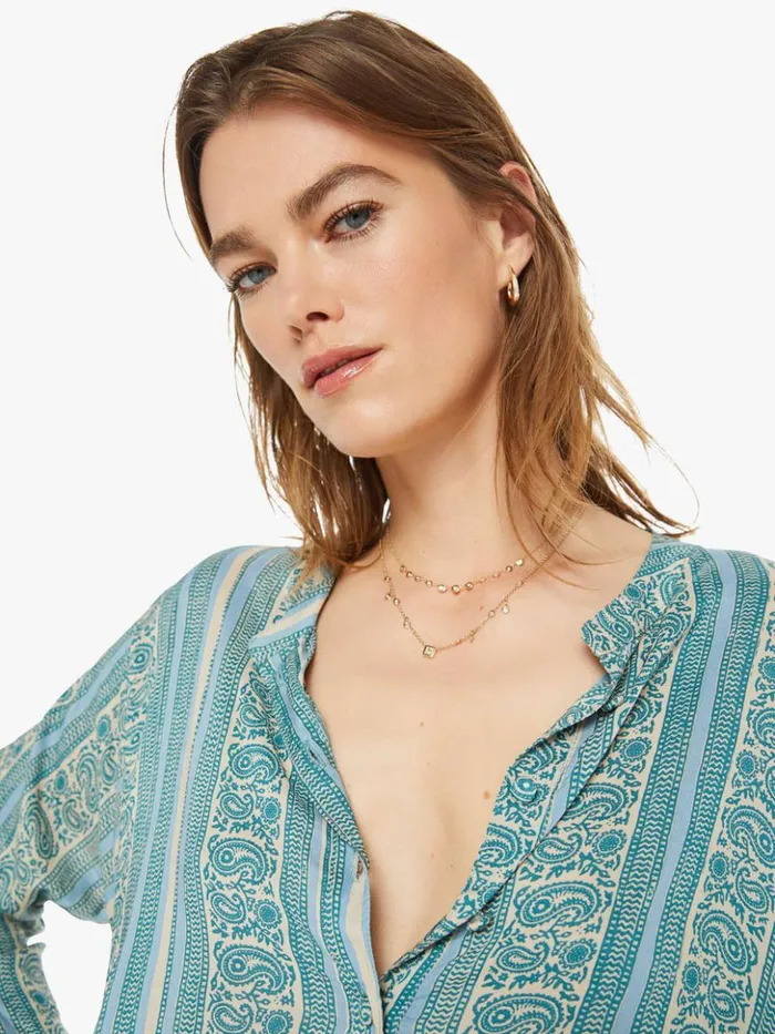 Mother Denim Isobel Dress Paisley Stripe Pool 8211 Women Mother Denim Isobel Dress Paisley Stripe Pool 8211 Women