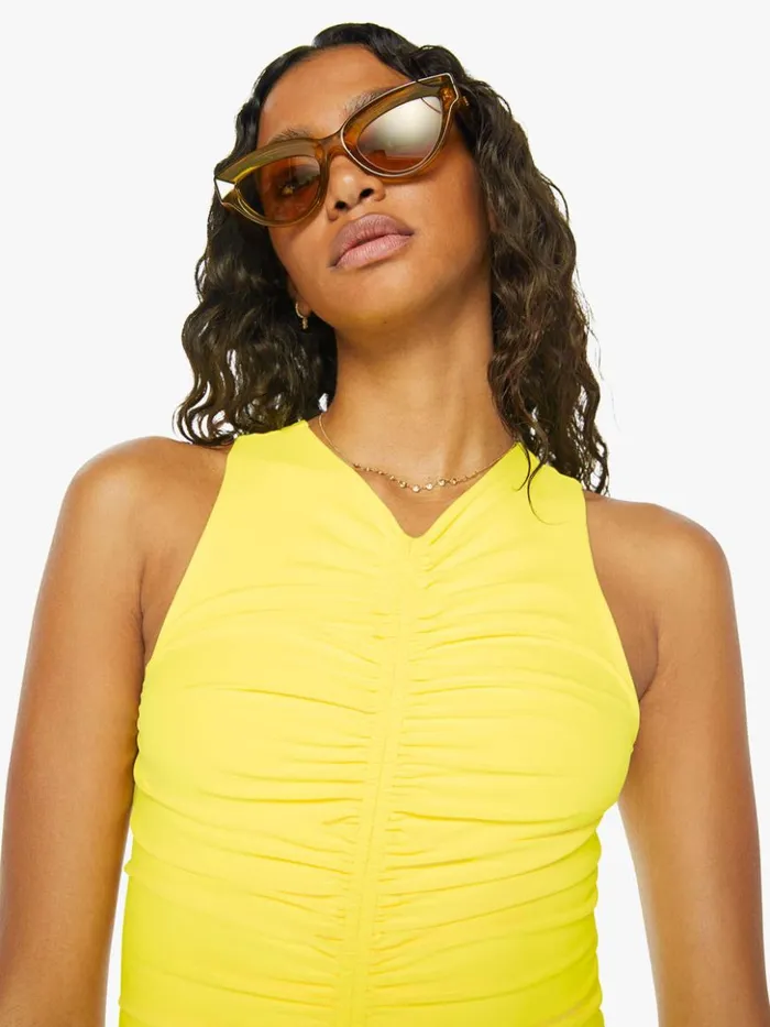 Mother Denim Mich Midi Dress Yellow 8211 Women