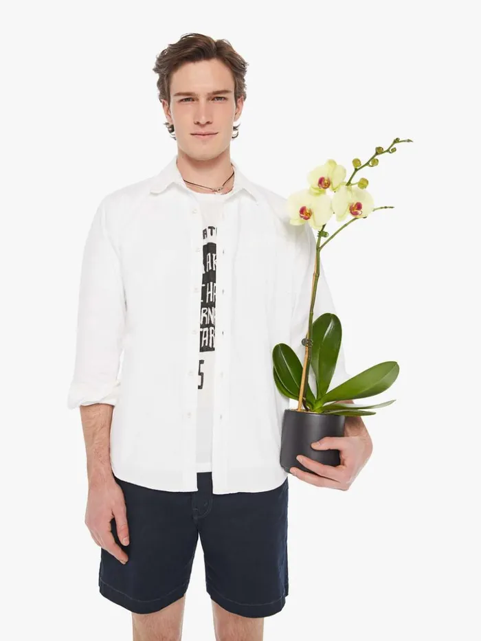 Mother Denim Shirts Back At The Office White Noise 8211 Men