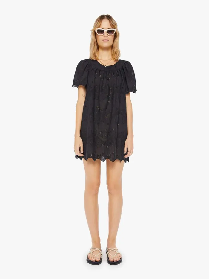 Mother Denim Sienna Mini Dress Geranium Midnight 8211 Women