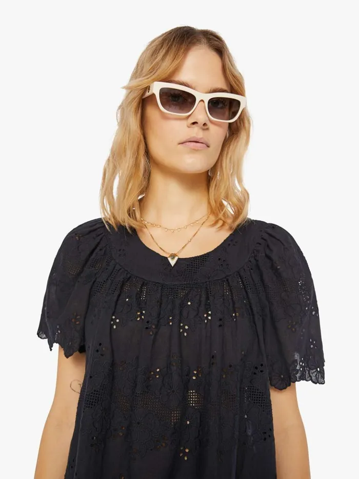Mother Denim Sienna Mini Dress Geranium Midnight 8211 Women