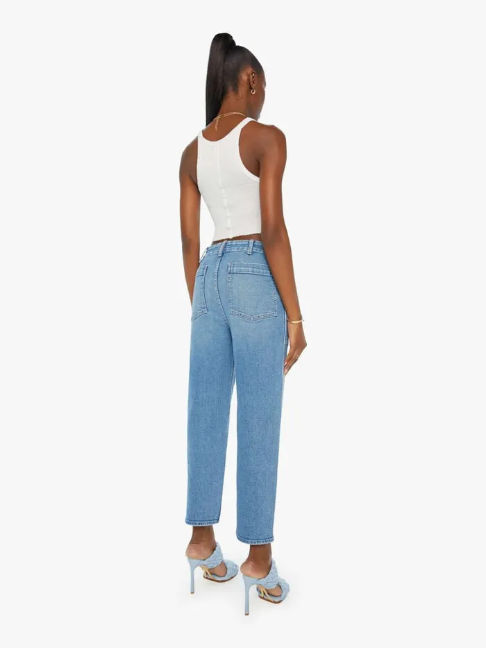 Mother Denim Straight The Patch Pocket Private Flood Wash Flag Me Down 8211 Women