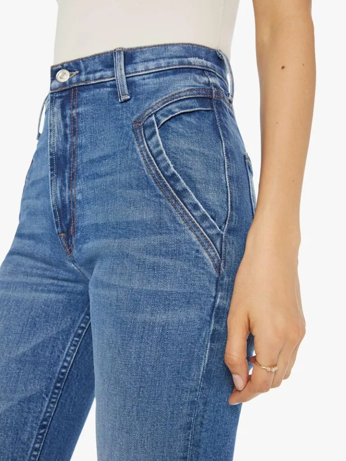 Mother Denim Straight The Triangle Smarty Pants Skimp Wash Dream Team 8211 Women
