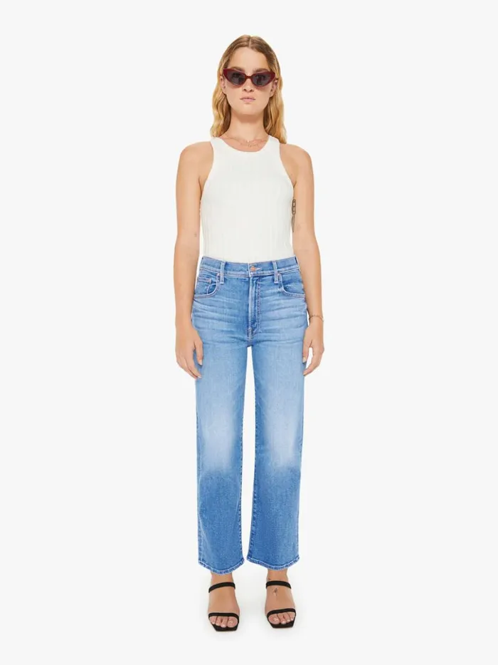 Mother Denim Wide Leg Petites The Lil039 Zip Rambler Flood Wash Out Of The Blue 8211 Women Mother Denim Wide Leg Petites The Lil039 Zip Rambler Flood Wash Out Of The Blue 8211 Women