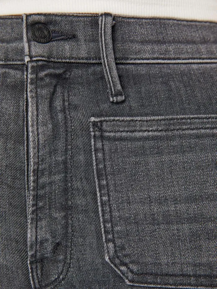 Mother Denim Wide Leg The Patch Pocket Twister Sneak Wash Up In Smoke 8211 Women