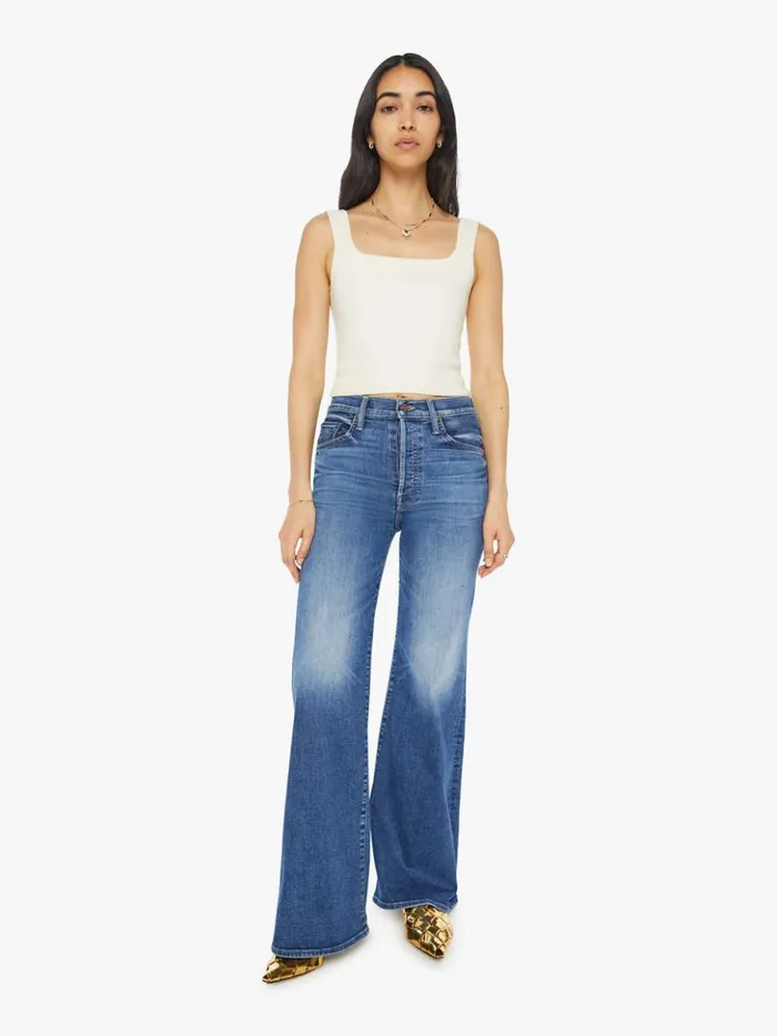 Mother Denim Wide Leg The Tomcat Roller Sneak Wash Sixth Sense 8211 Women