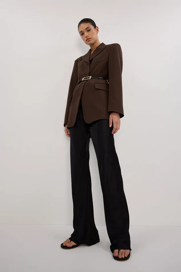 MYKA BLACK SATIN PANT Women DISSH Pants