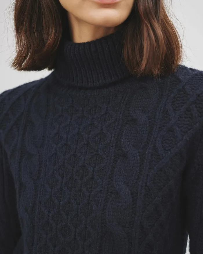 Nili Lotan ANDRINA SWEATER Dark Grey Melange Women Knits and Sweaters