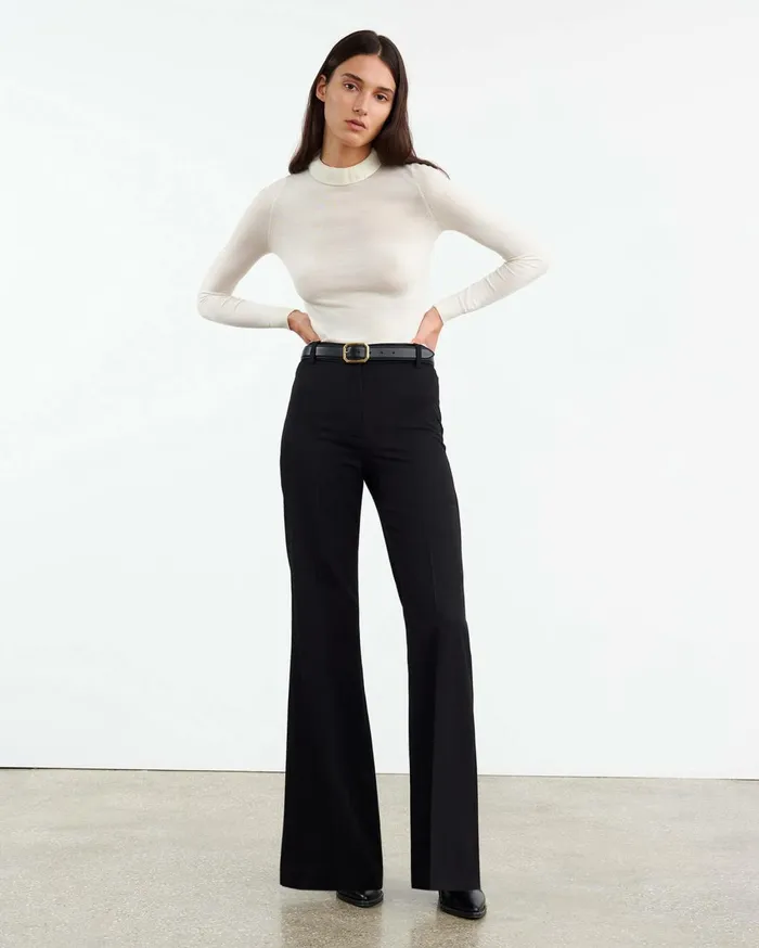 Nili Lotan BOBBIE TURTLENECK SWEATER Ivory Women Knits and Sweaters