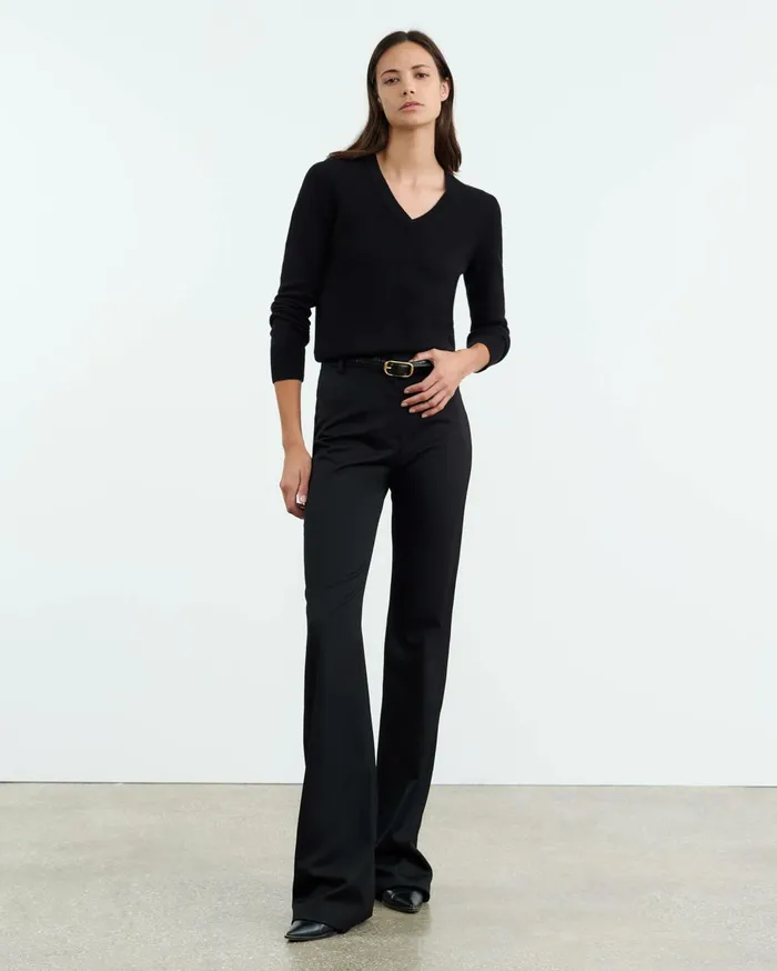 Nili Lotan CAMELIA CASHMERE SWEATER Dark Navy Women Knits and Sweaters