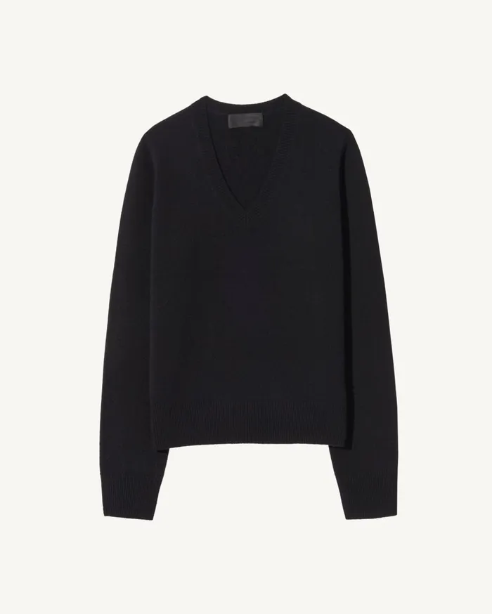 Nili Lotan CAMELIA CASHMERE SWEATER Dark Navy Women Knits and Sweaters