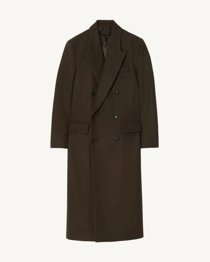 Nili Lotan EDMONT COAT Cocoa Women Coats and Outerwear