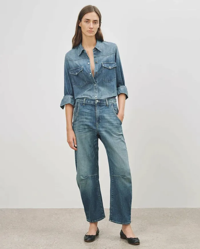 Nili Lotan EMERSON JEAN Classic Wash Women Denim