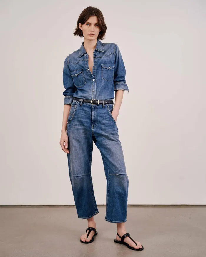 Nili Lotan EMERSON JEAN Classic Wash Women Denim