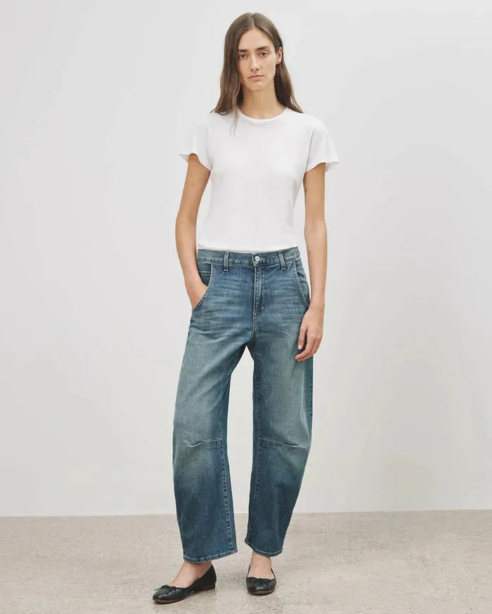 Nili Lotan EMERSON JEAN Classic Wash Women Denim