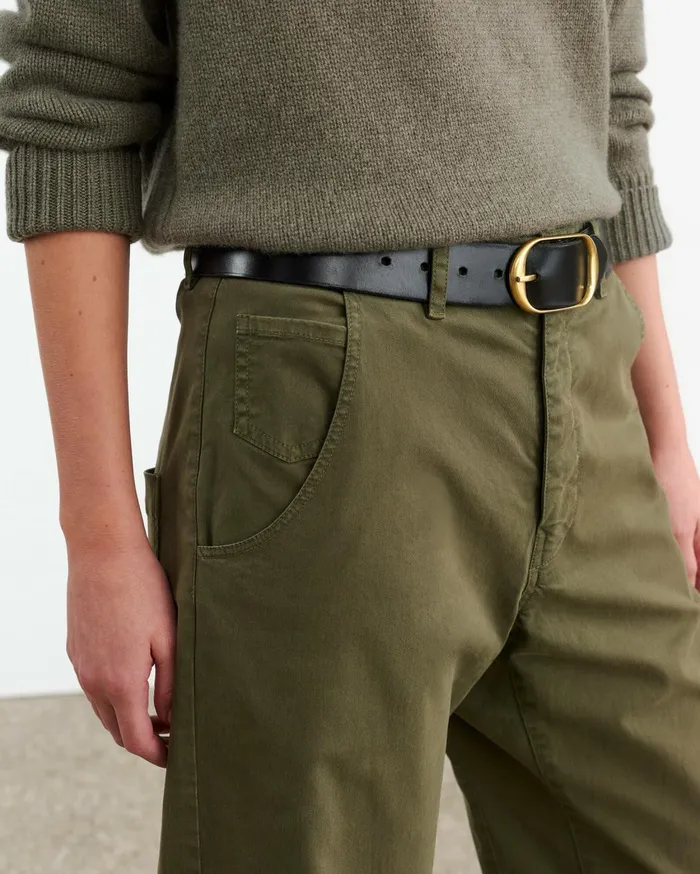 Nili Lotan EMERSON PANT Loden Women Pants and Shorts