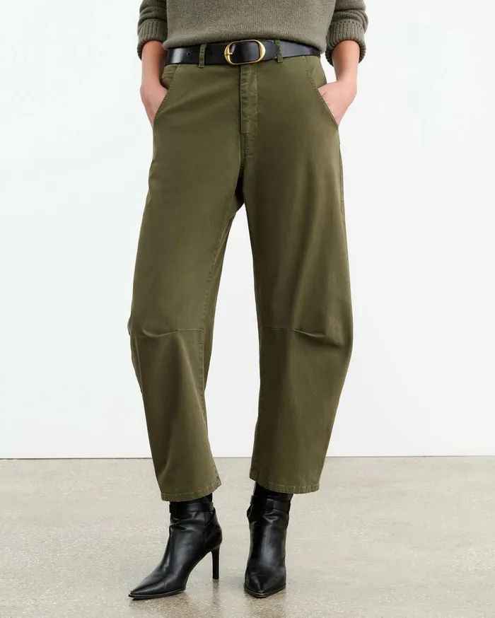 Nili Lotan EMERSON PANT Loden Women Pants and Shorts