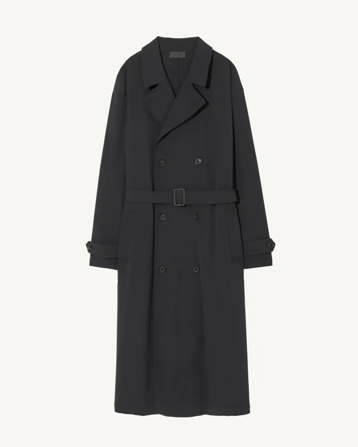 Nili Lotan ERNEST TRENCH COAT Black Men Jackets and Coats