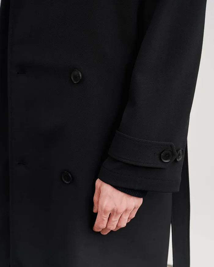 Nili Lotan ERNEST TRENCH COAT Black Men Jackets and Coats