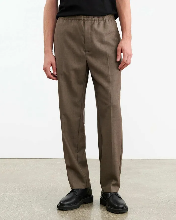 Nili Lotan LAWRENCE PANT Taupe Grey Men Pants and Shorts
