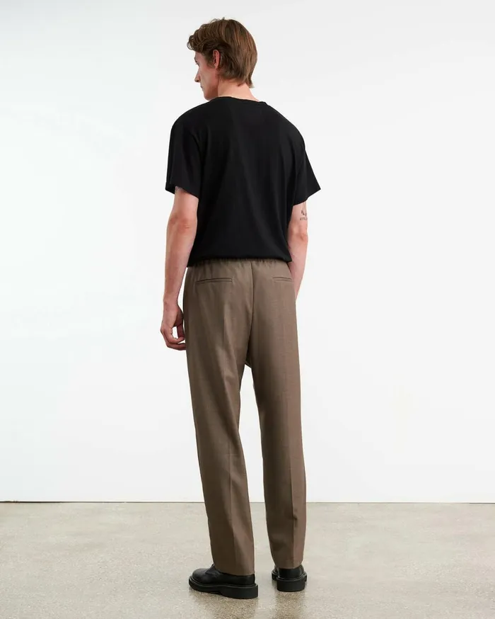 Nili Lotan LAWRENCE PANT Taupe Grey Men Pants and Shorts
