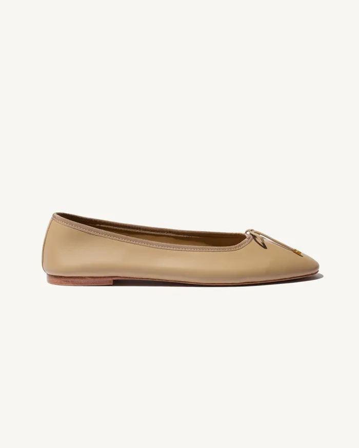 Nili Lotan LEATHER BALLET FLAT Black Women Belts and Accessories