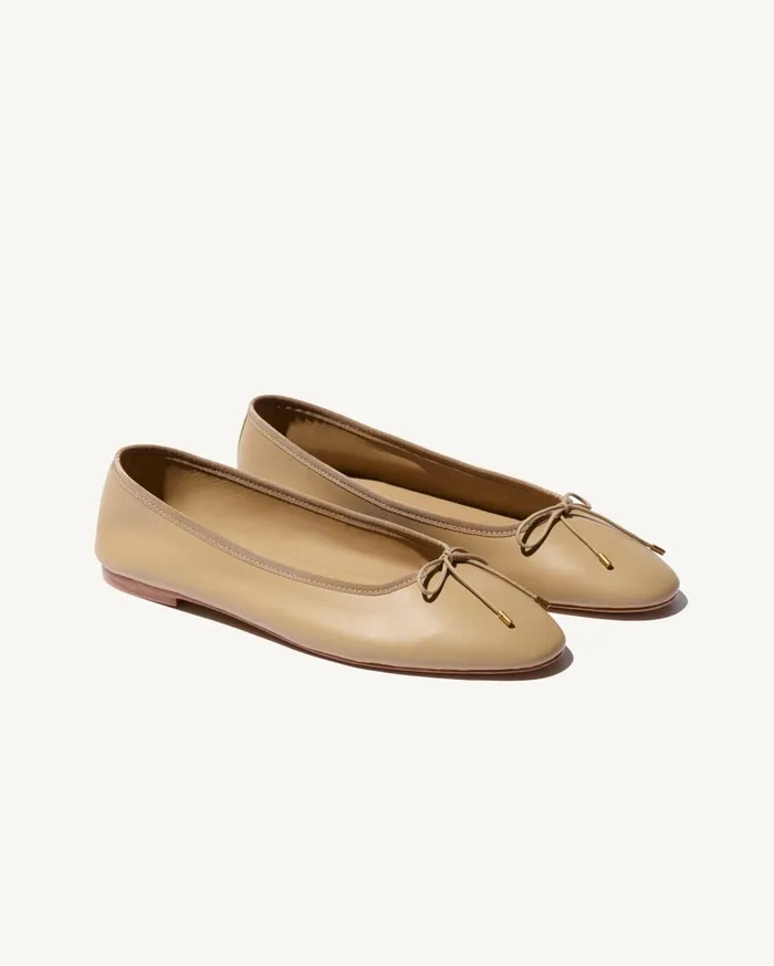 Nili Lotan LEATHER BALLET FLAT Black Women Belts and Accessories