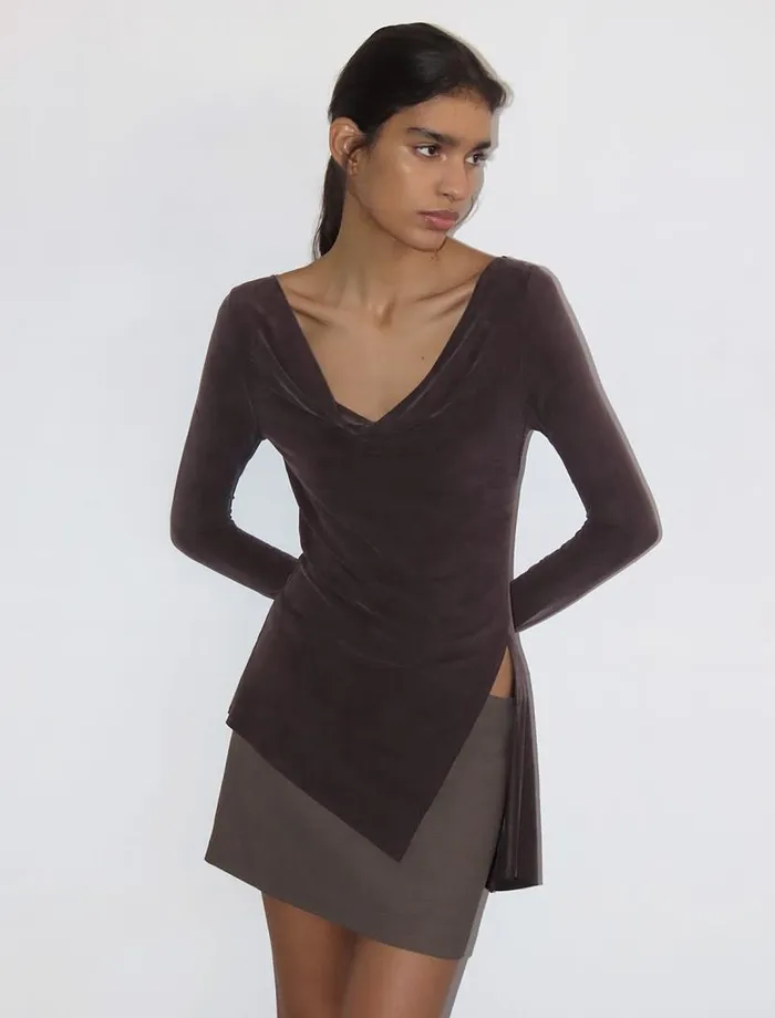 No 1460 Lotto Mahogany Women Paloma Wool Tops