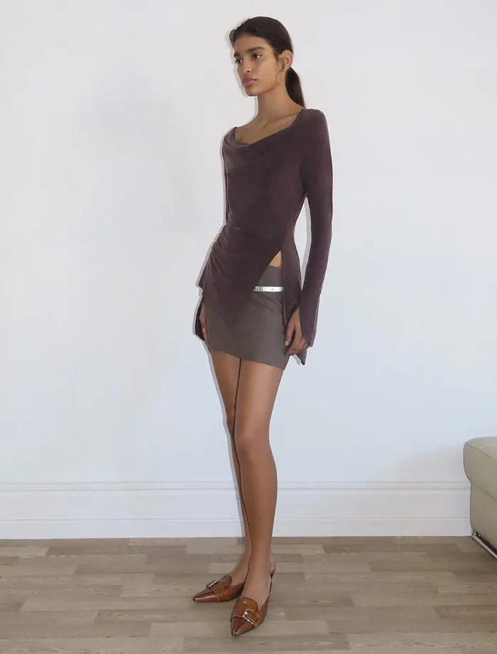 No 1460 Lotto Mahogany Women Paloma Wool Tops