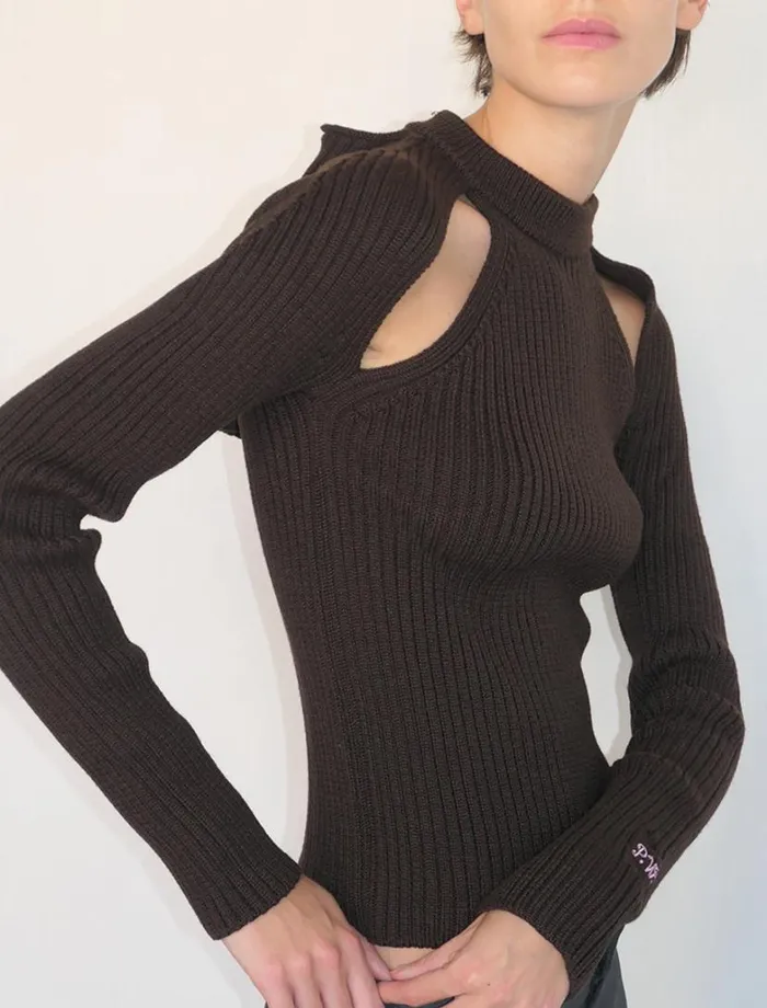 No 1477 Game Brown Women Paloma Wool Knits