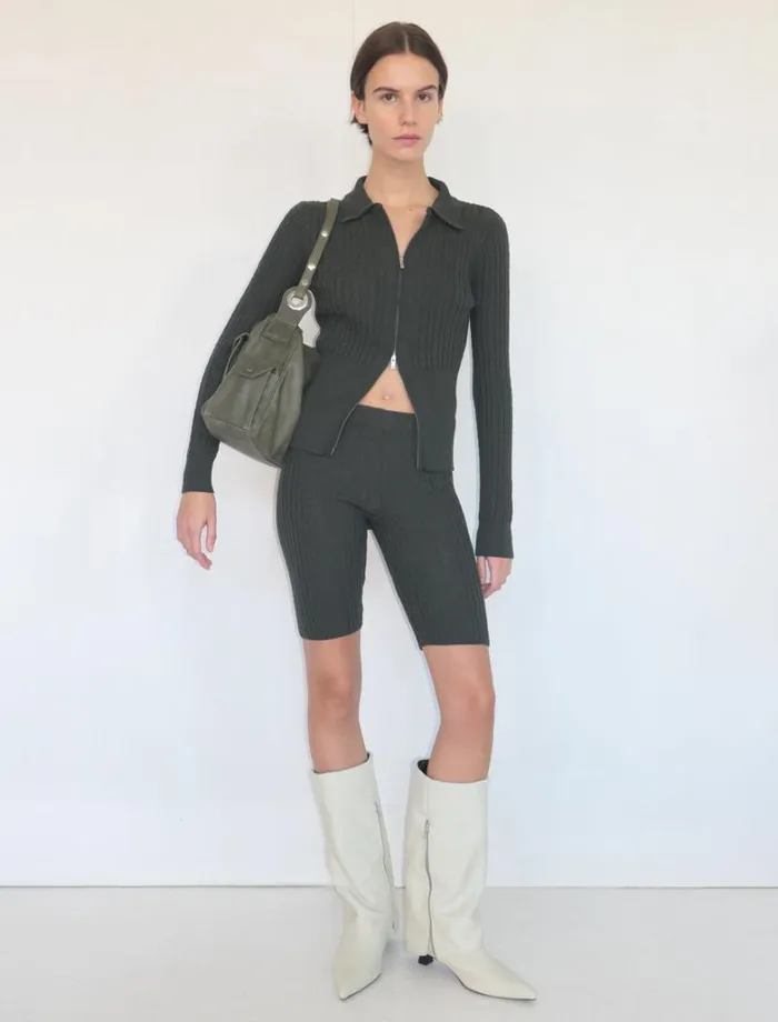 No 1795 Quinoa Dark Green Women Paloma Wool Bottoms