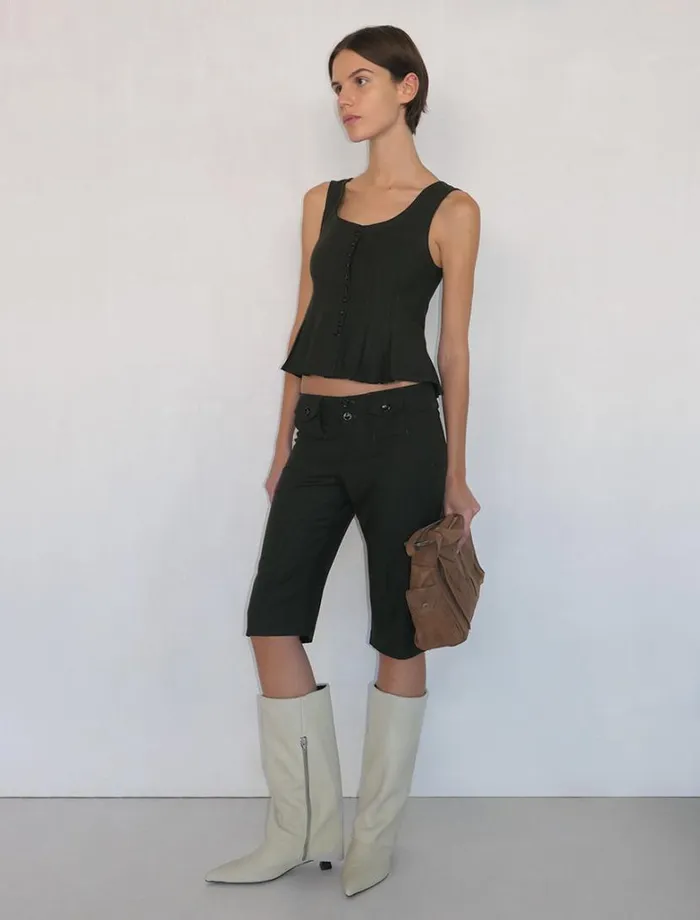 No 1798 Mauro Dark Khaki Women Paloma Wool Tops