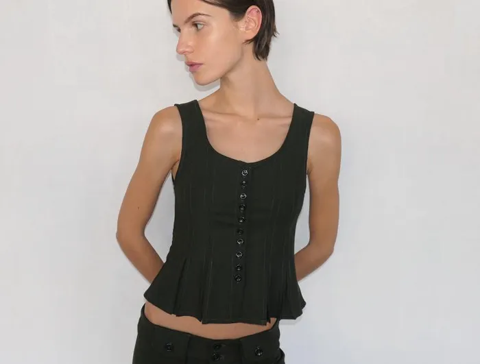 No 1798 Mauro Dark Khaki Women Paloma Wool Tops