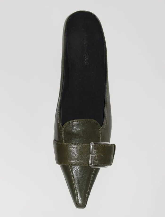No 1973 Leslie Mule Khaki Women Paloma Wool Shoes