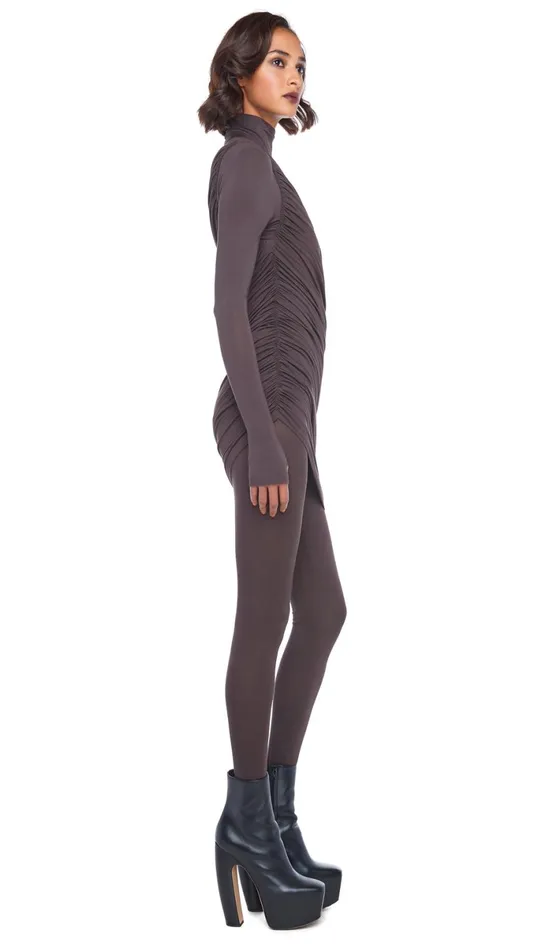 Norma Kamali Dresses PICKLEBALL DIANA DRESS Chocolate 8211 Clothing