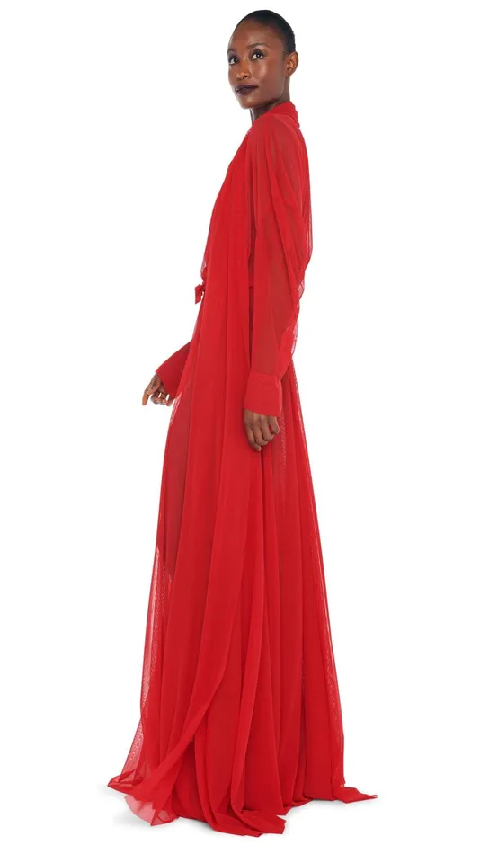 Norma Kamali Dresses SUPER OS BF NK SHIRT GOWN Tiger Red 8211 Clothing