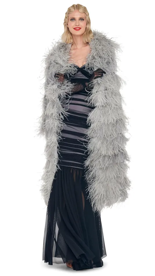 Norma Kamali Dresses WALTER FISHTAIL GOWN Blacksnow White 8211 Clothing