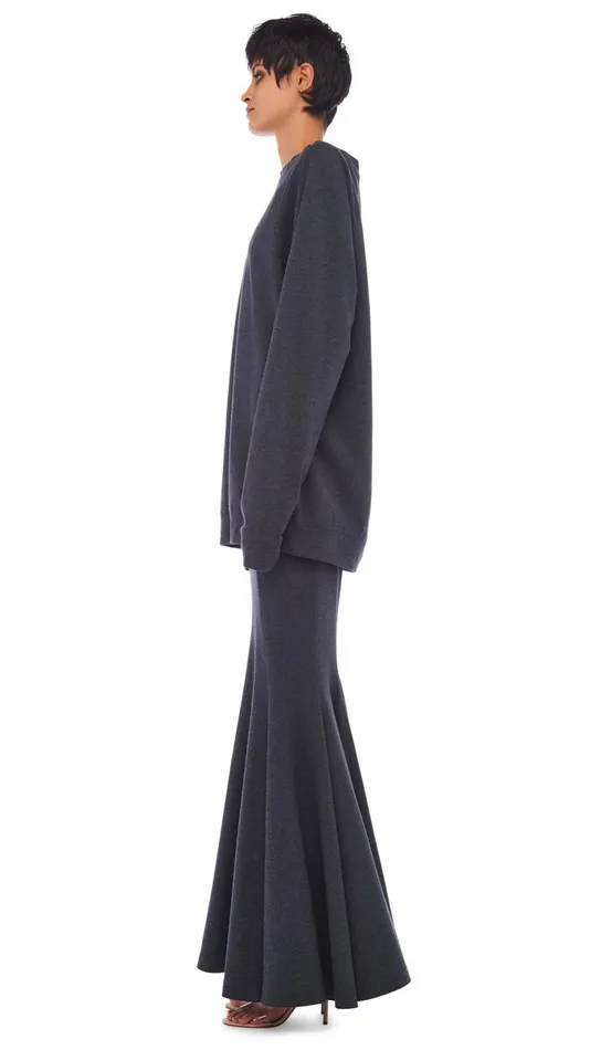 Norma Kamali Tops OS RAGLAN SLEEVE MINI DRESS Dark Heather Grey 8211 Clothing Norma Kamali Tops OS RAGLAN SLEEVE MINI DRESS Dark Heather Grey 8211 Clothing
