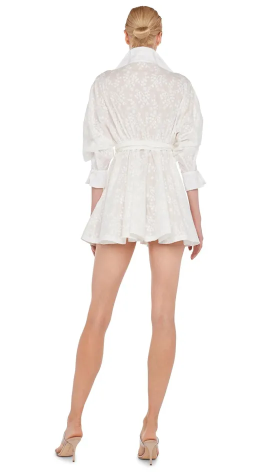 Norma Kamali Tops SUPER OS BF NK SHIRT BABYDOLL MINI White Vines 8211 Clothing Norma Kamali Tops SUPER OS BF NK SHIRT BABYDOLL MINI White Vines 8211 Clothing