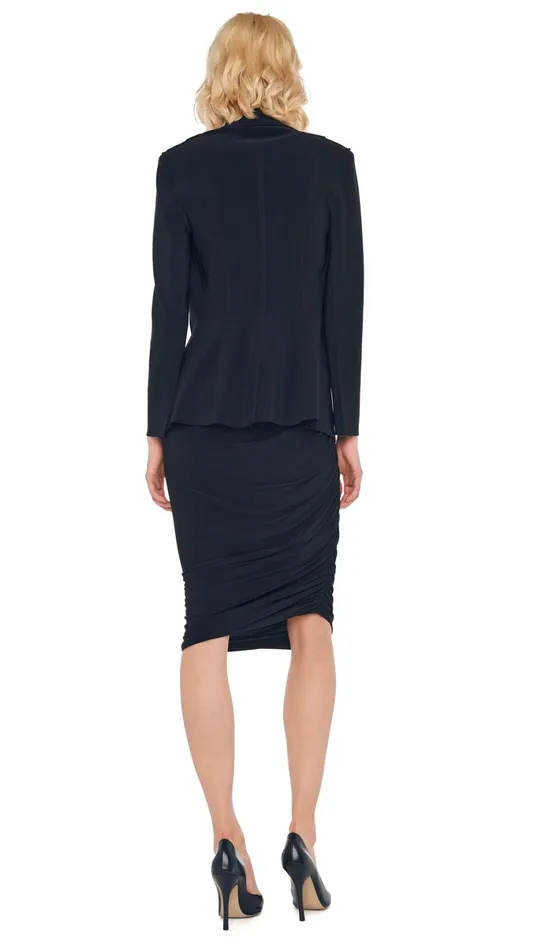 Norma Kamali Wardrobe DIANA DRESS TO KNEE With SINGLE BREASTED BOY FIT JACKET 8211 Clothing Norma Kamali Wardrobe DIANA DRESS TO KNEE With SINGLE BREASTED BOY FIT JACKET 8211 Clothing