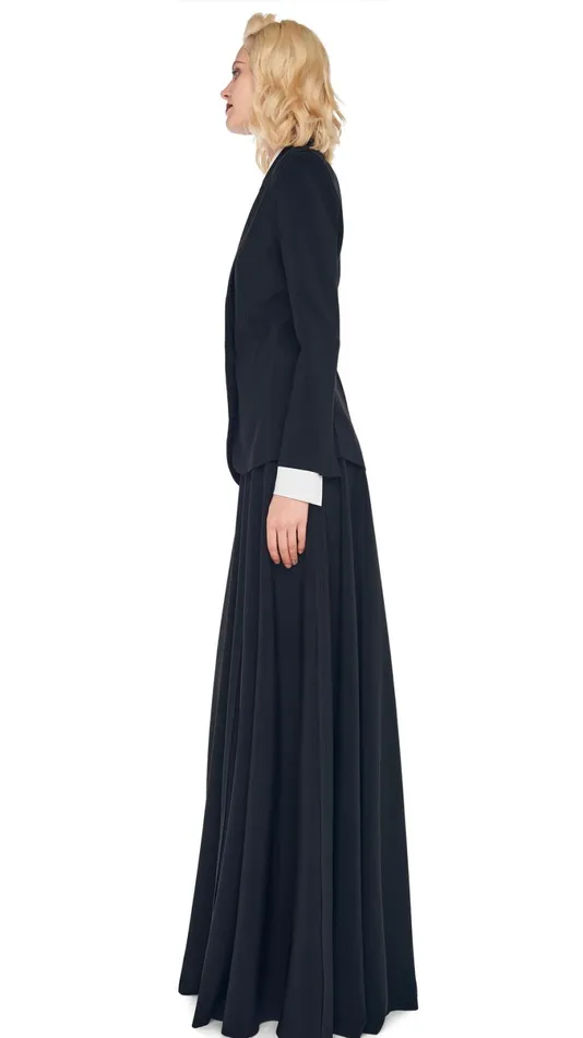 Norma Kamali Wardrobe LONG GRACE SKIRT With CLASSIC SINGLE BREASTED JACKET 8211 Clothing Norma Kamali Wardrobe LONG GRACE SKIRT With CLASSIC SINGLE BREASTED JACKET 8211 Clothing