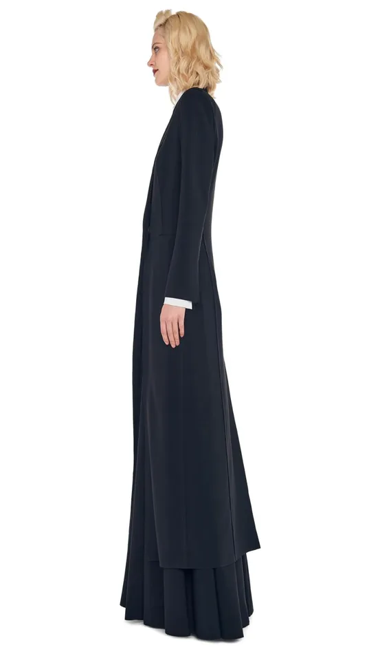 Norma Kamali Wardrobe LONG GRACE SKIRT With SINGLE BREASTED COAT 8211 Clothing Norma Kamali Wardrobe LONG GRACE SKIRT With SINGLE BREASTED COAT 8211 Clothing