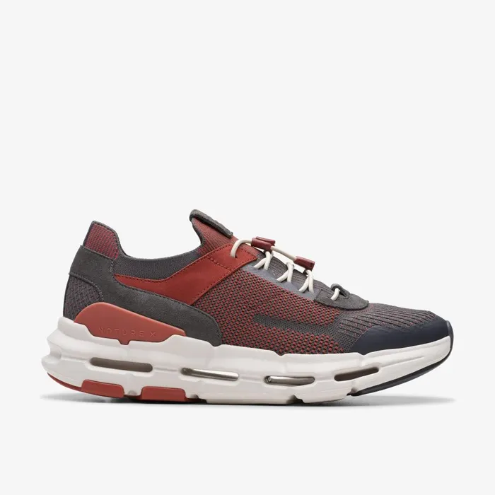 NXE Knit Dark Grey Combination Men Clarks Sneakers