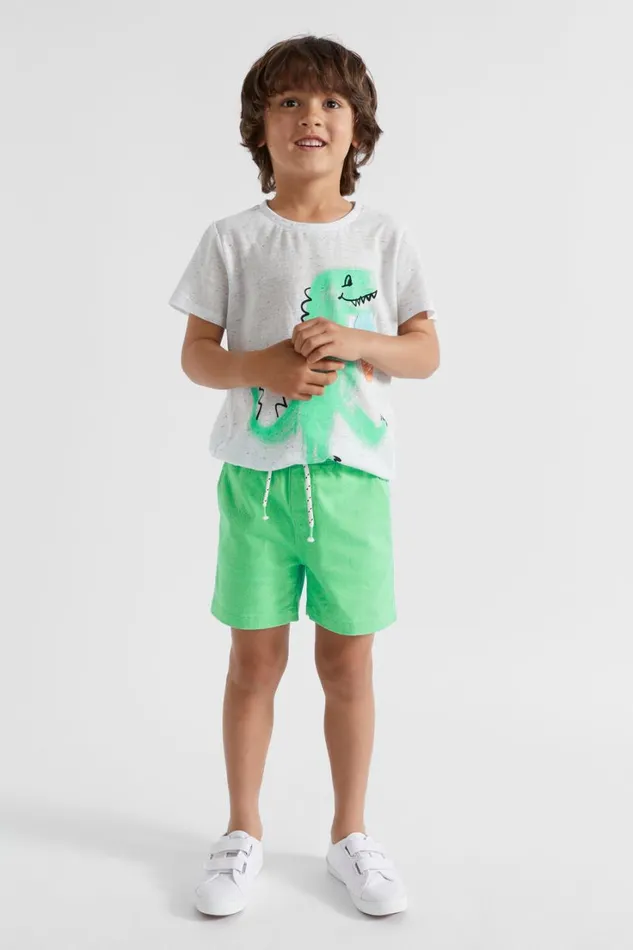 Occasion Boy Seed Heritage Core Logo Short Pine Lime